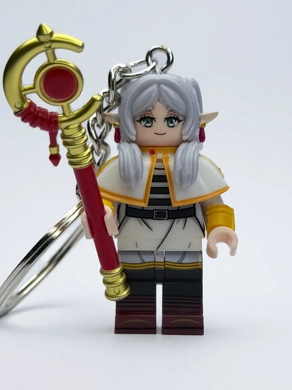 Frieren : Beyond Journey's End Custom Minifigure Keychain